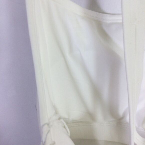 Calme Womens Cross Back Cami Top Sleeveless Comfortable White Size Medium NWT - Picture 16 of 16